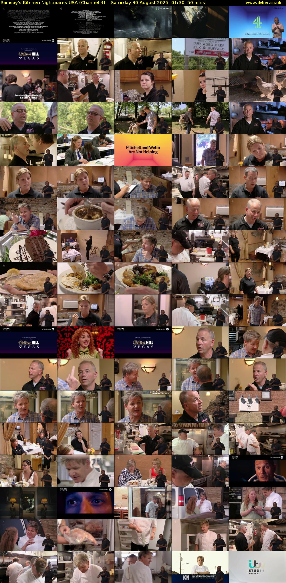 Ramsay's Kitchen Nightmares USA (Channel 4) Saturday 30 August 2025 01:30 - 02:20