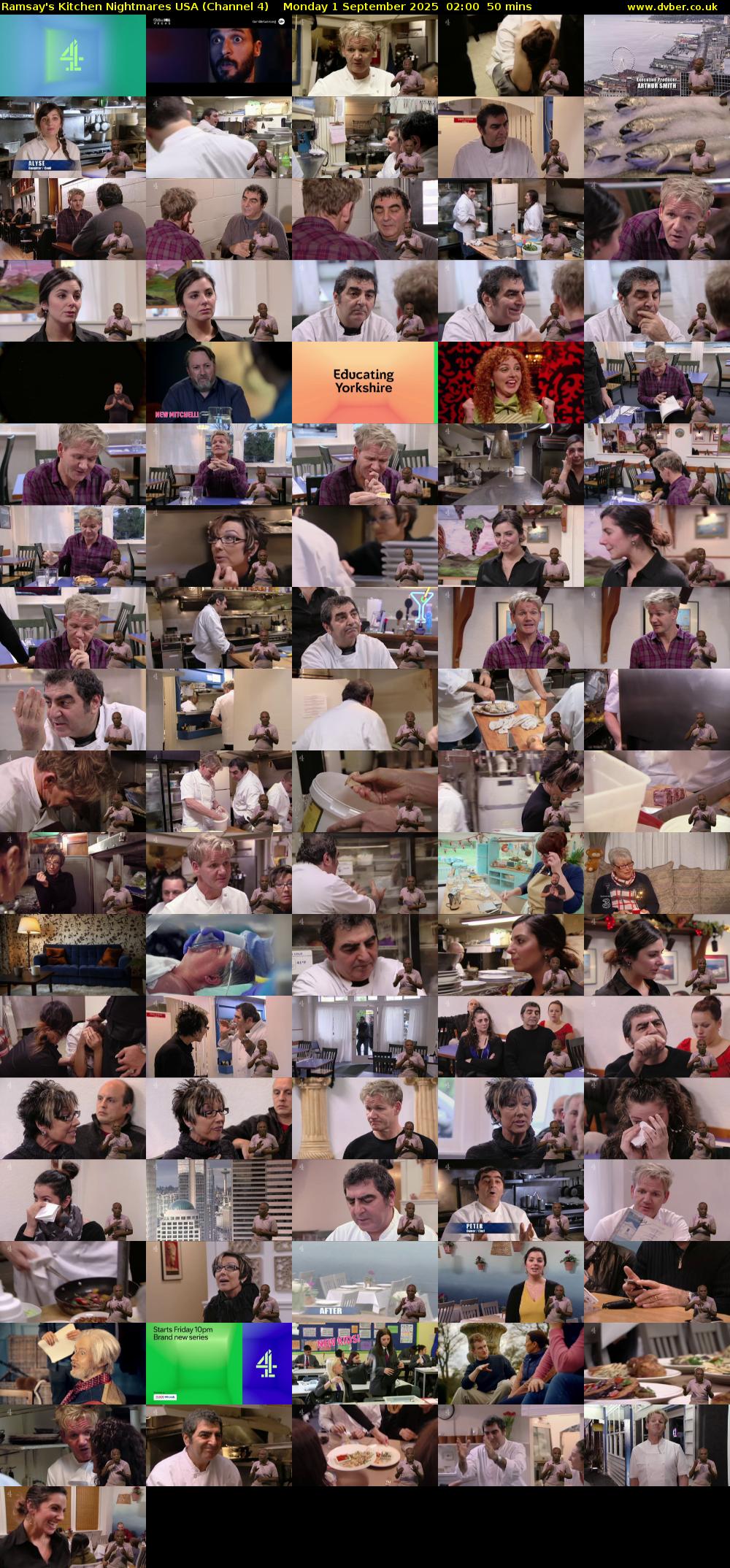 Ramsay's Kitchen Nightmares USA (Channel 4) Monday 1 September 2025 02:00 - 02:50