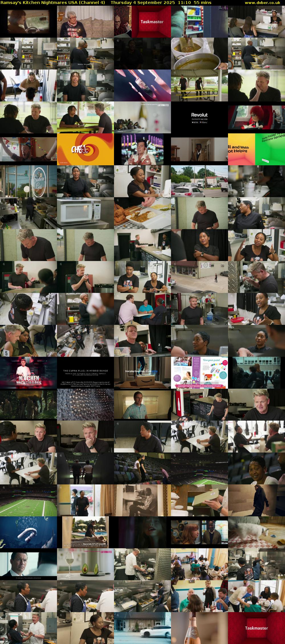 Ramsay's Kitchen Nightmares USA (Channel 4) Thursday 4 September 2025 11:10 - 12:05