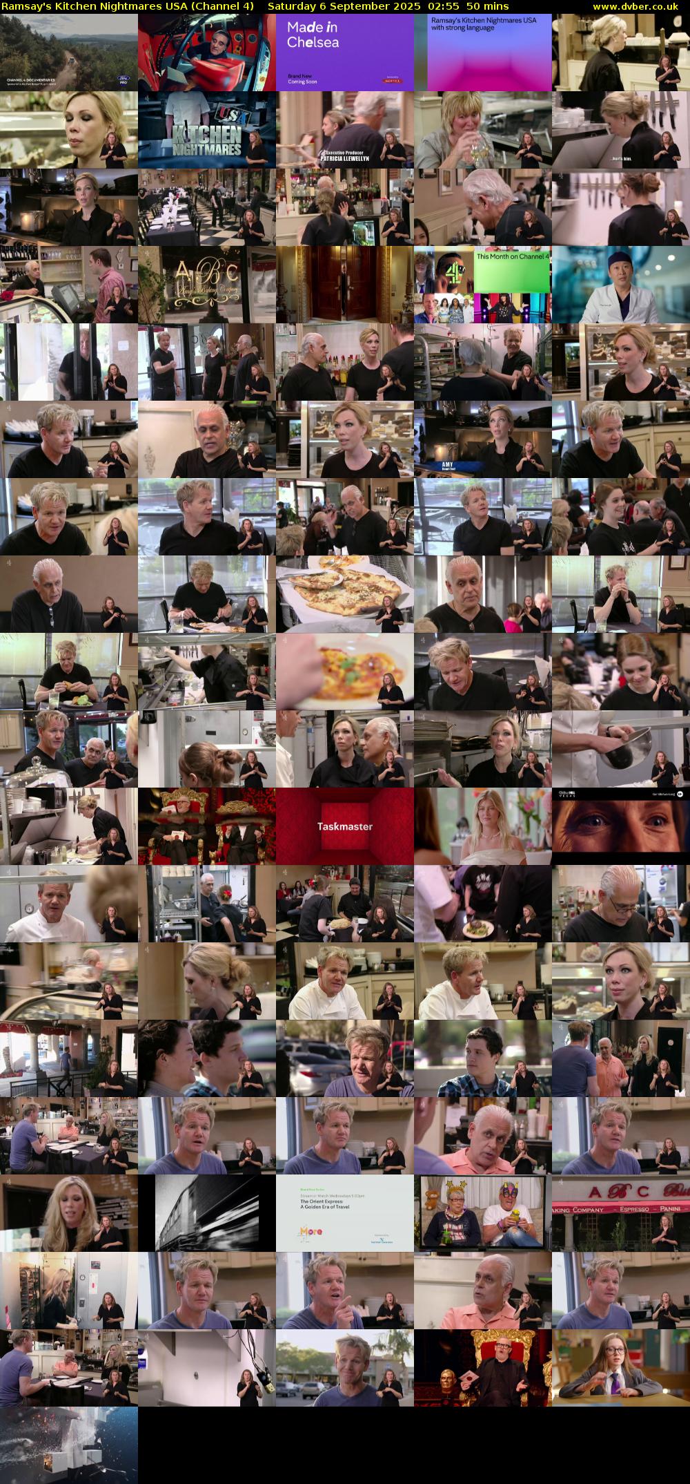 Ramsay's Kitchen Nightmares USA (Channel 4) Saturday 6 September 2025 02:55 - 03:45
