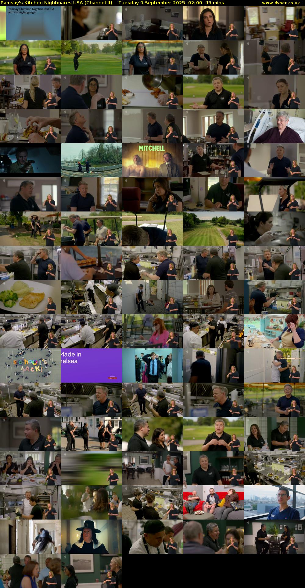 Ramsay's Kitchen Nightmares USA (Channel 4) Tuesday 9 September 2025 02:00 - 02:45