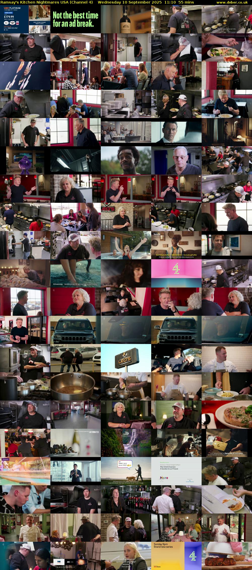 Ramsay's Kitchen Nightmares USA (Channel 4) Wednesday 10 September 2025 11:10 - 12:05