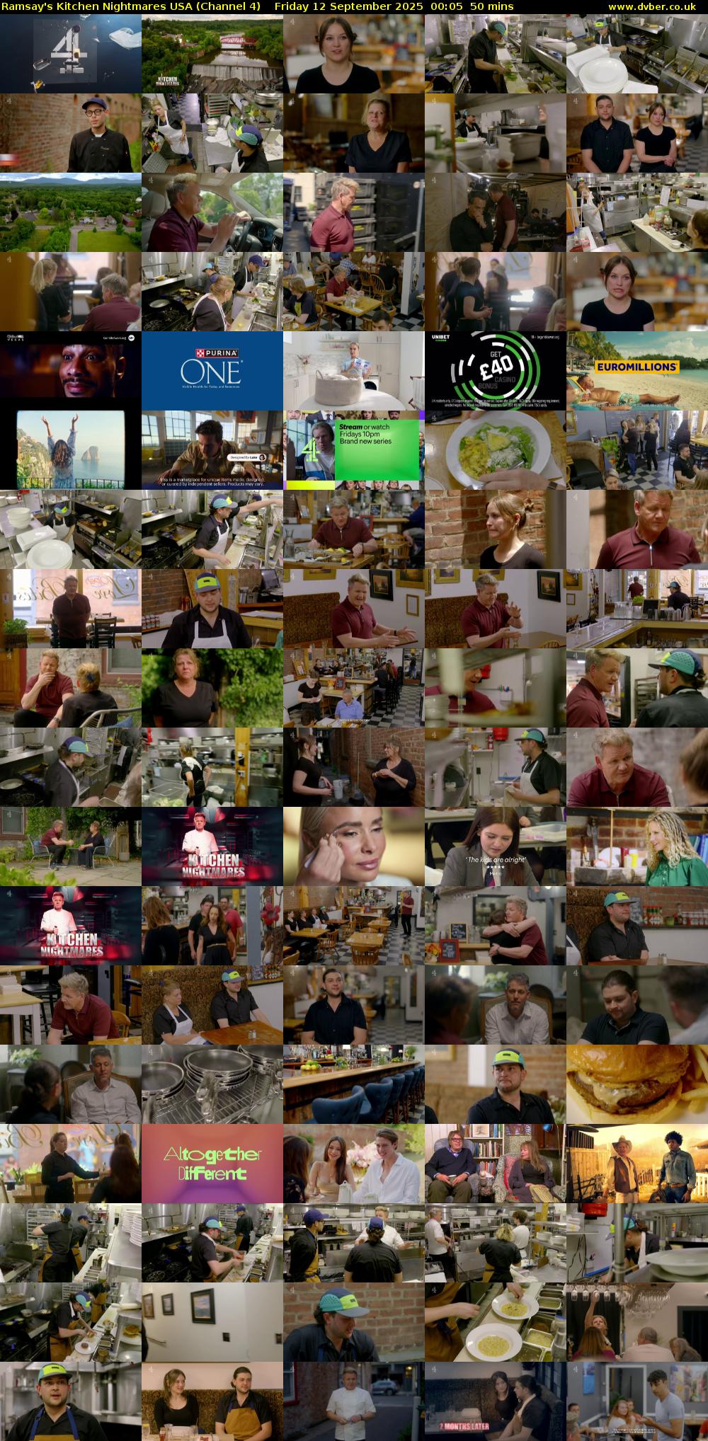 Ramsay's Kitchen Nightmares USA (Channel 4) Friday 12 September 2025 00:05 - 00:55