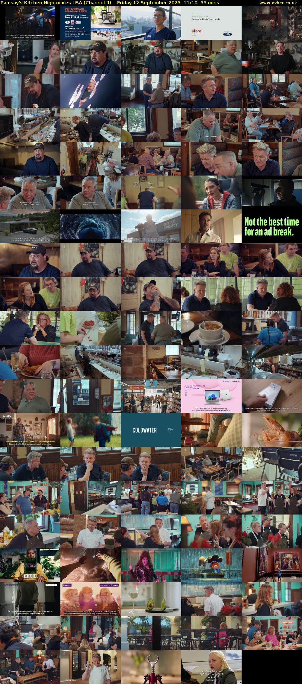 Ramsay's Kitchen Nightmares USA (Channel 4) Friday 12 September 2025 11:10 - 12:05