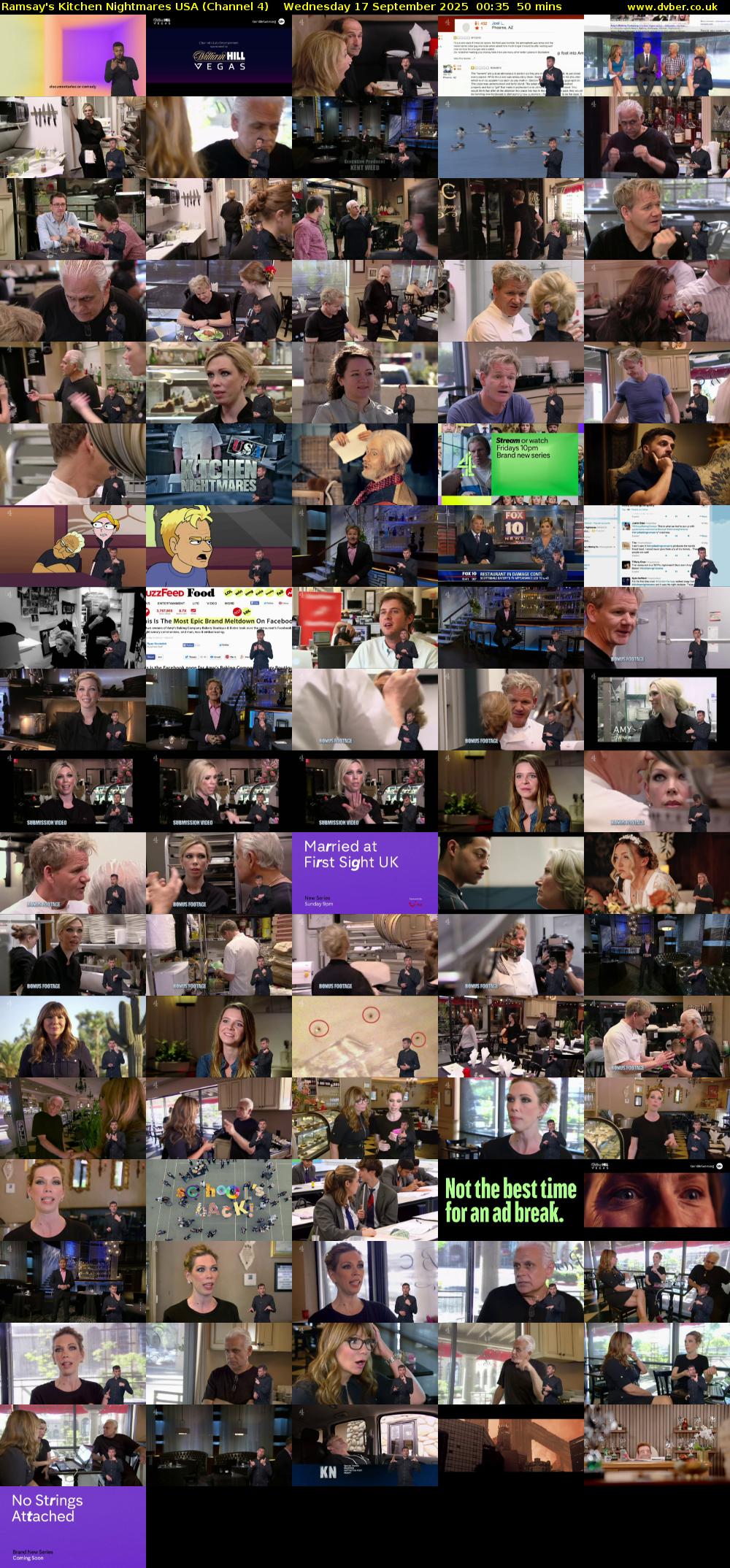 Ramsay's Kitchen Nightmares USA (Channel 4) Wednesday 17 September 2025 00:35 - 01:25