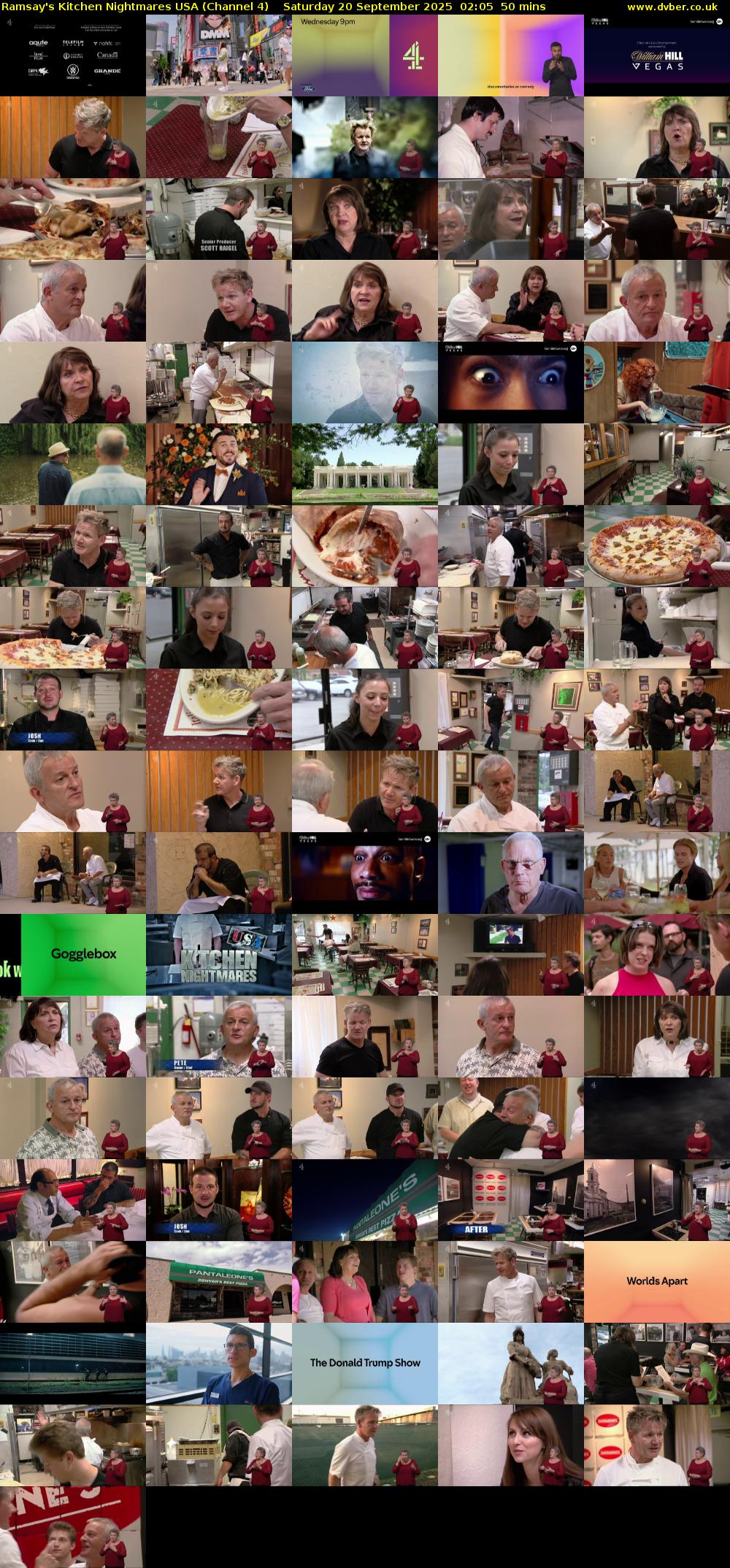 Ramsay's Kitchen Nightmares USA (Channel 4) Saturday 20 September 2025 02:05 - 02:55