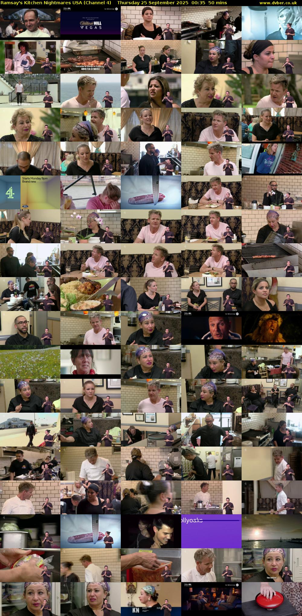 Ramsay's Kitchen Nightmares USA (Channel 4) Thursday 25 September 2025 00:35 - 01:25