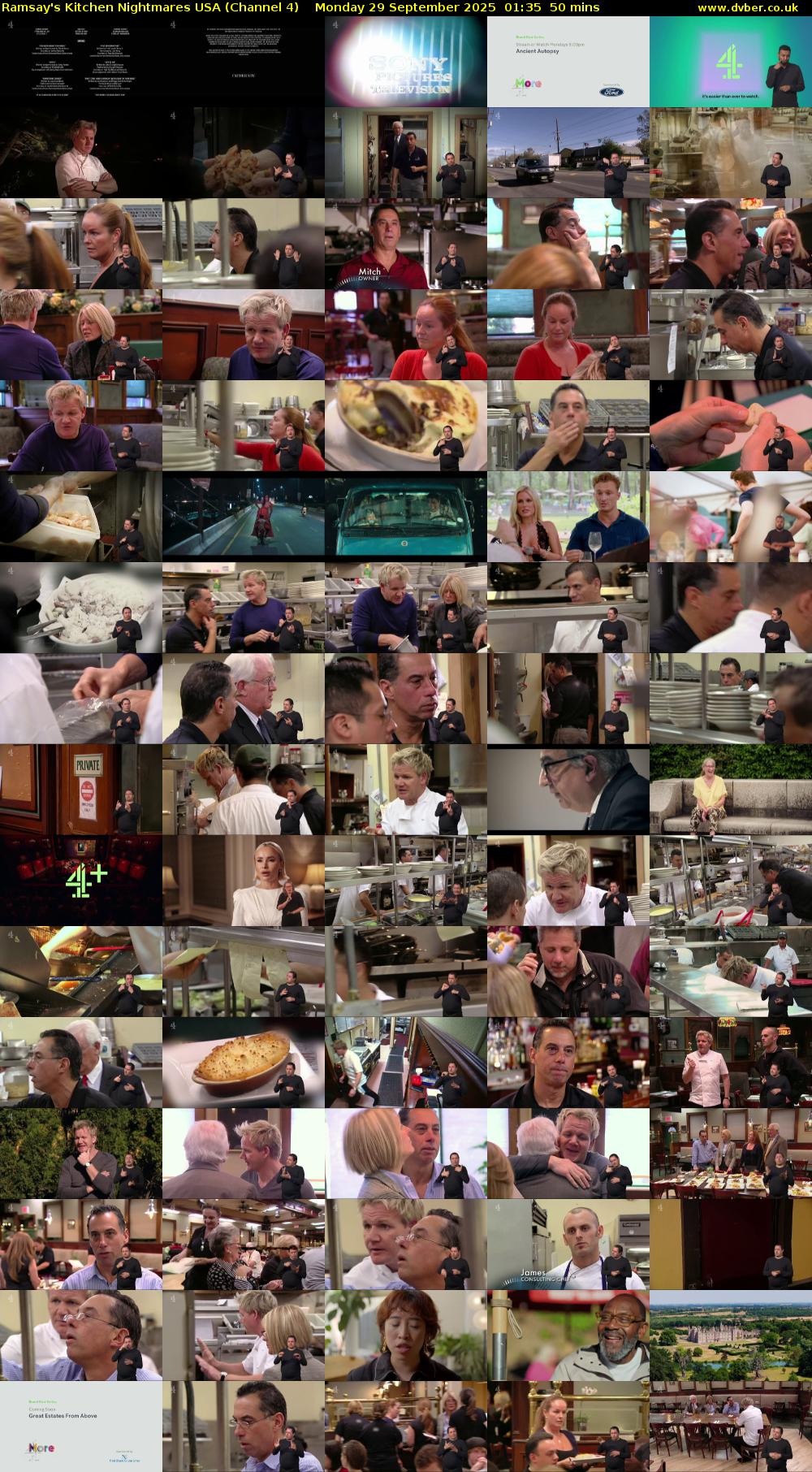 Ramsay's Kitchen Nightmares USA (Channel 4) Monday 29 September 2025 01:35 - 02:25