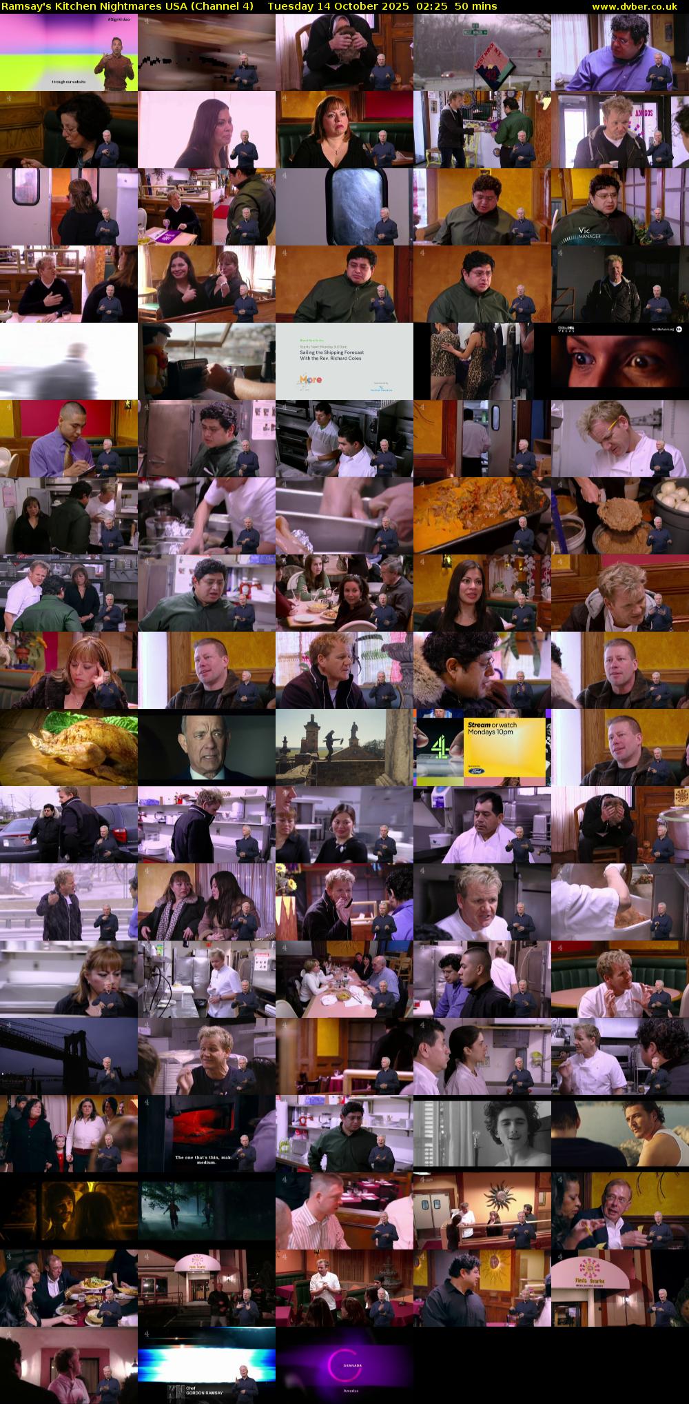 Ramsay's Kitchen Nightmares USA (Channel 4) Tuesday 14 October 2025 02:25 - 03:15