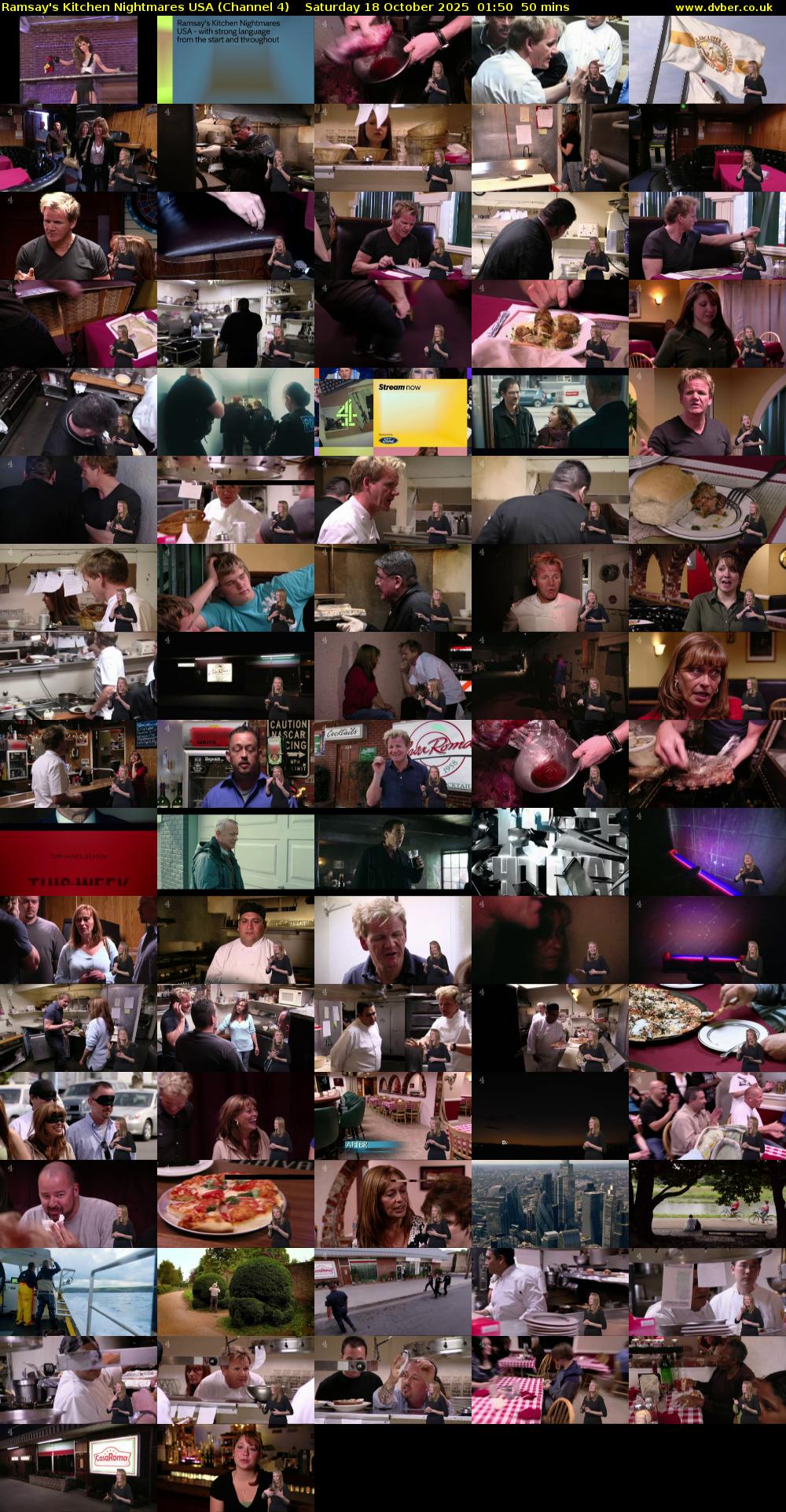 Ramsay's Kitchen Nightmares USA (Channel 4) Saturday 18 October 2025 01:50 - 02:40