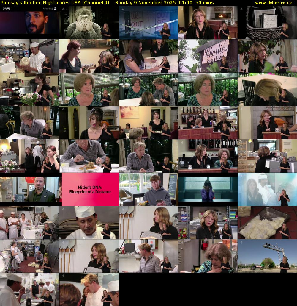 Ramsay's Kitchen Nightmares USA (Channel 4) Sunday 9 November 2025 01:40 - 02:30