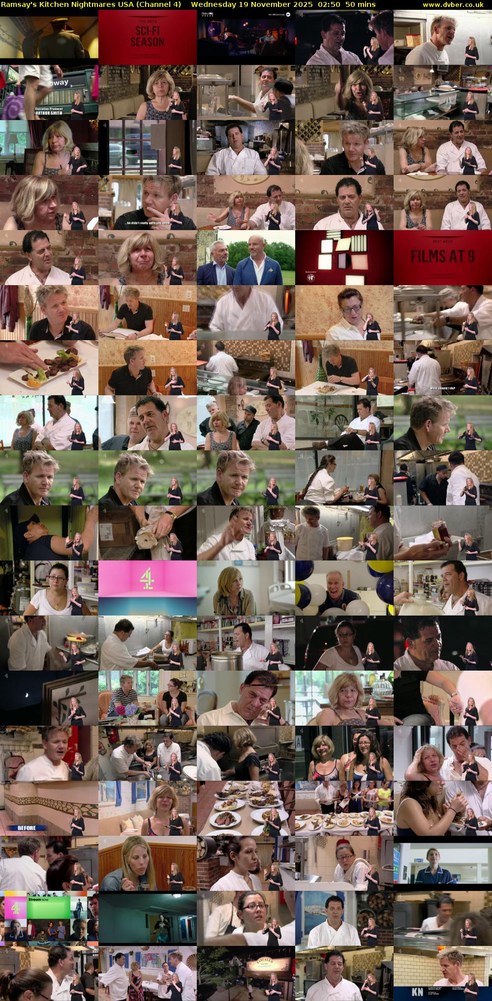 Ramsay's Kitchen Nightmares USA (Channel 4) Wednesday 19 November 2025 02:50 - 03:40