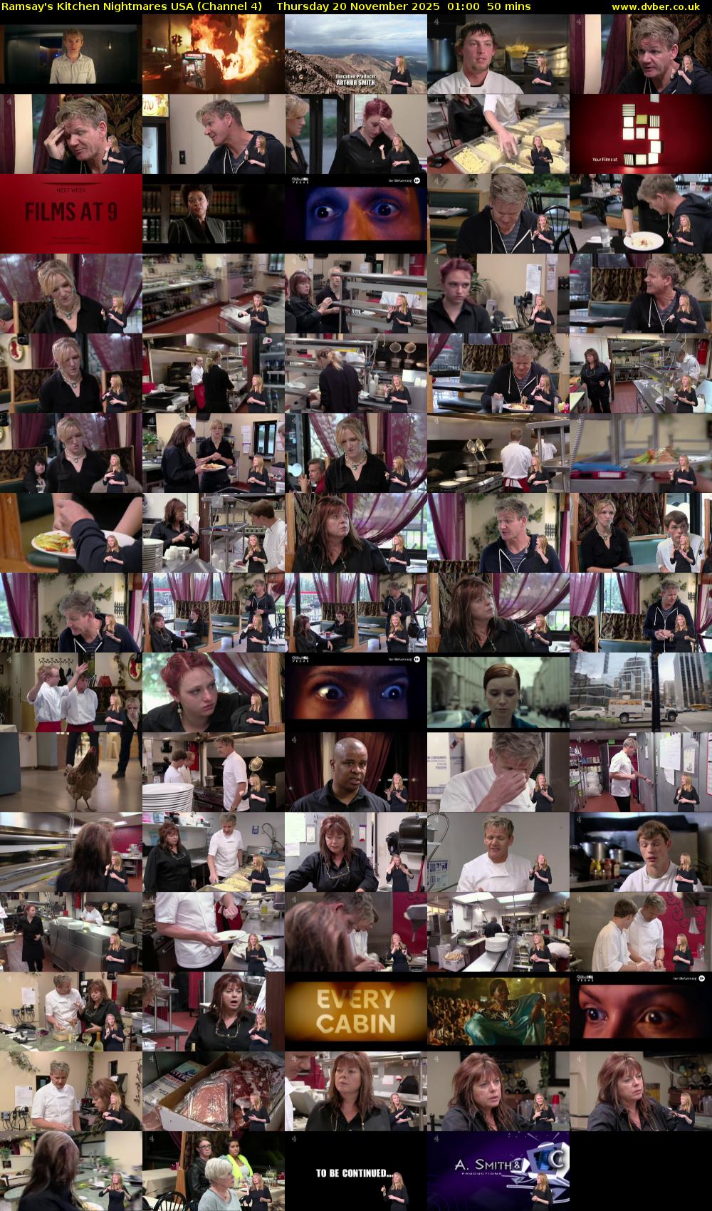 Ramsay's Kitchen Nightmares USA (Channel 4) Thursday 20 November 2025 01:00 - 01:50