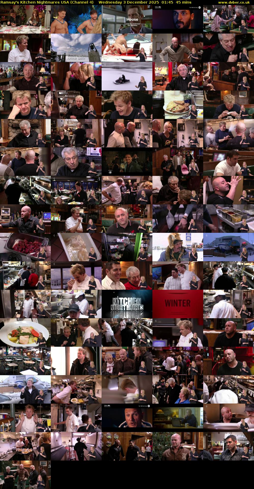 Ramsay's Kitchen Nightmares USA (Channel 4) Wednesday 3 December 2025 01:45 - 02:30