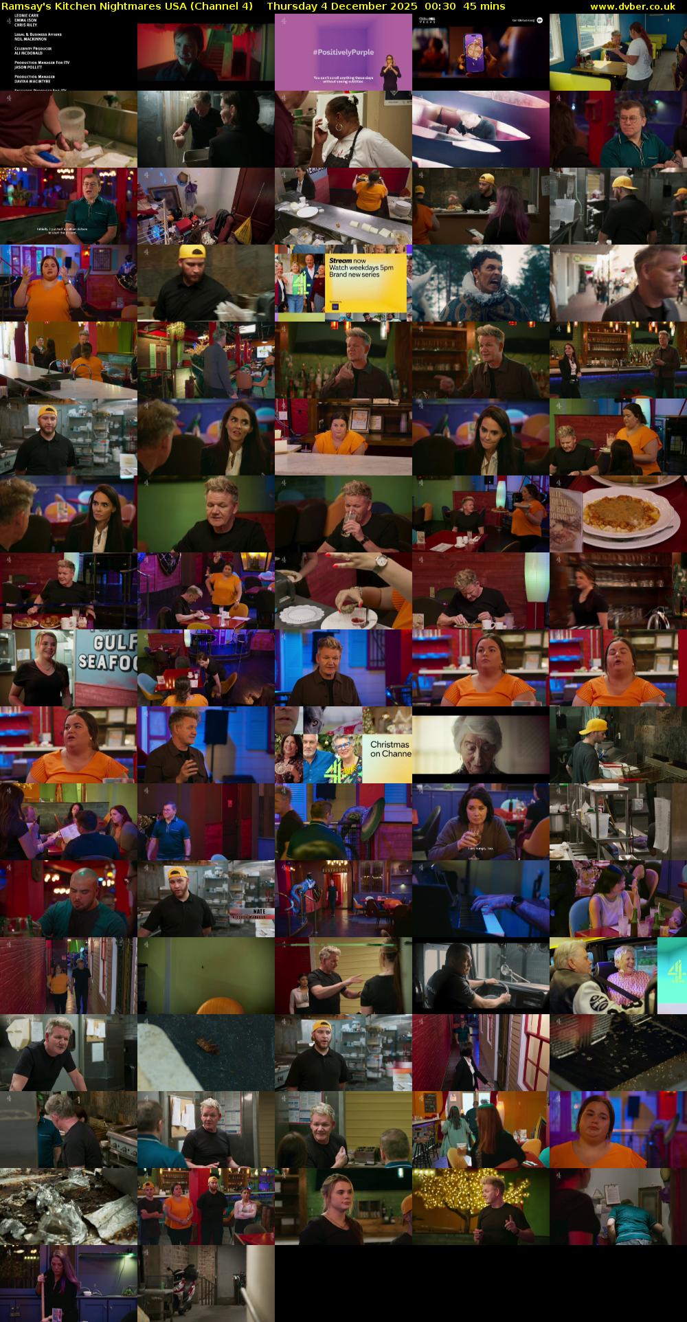 Ramsay's Kitchen Nightmares USA (Channel 4) Thursday 4 December 2025 00:30 - 01:15