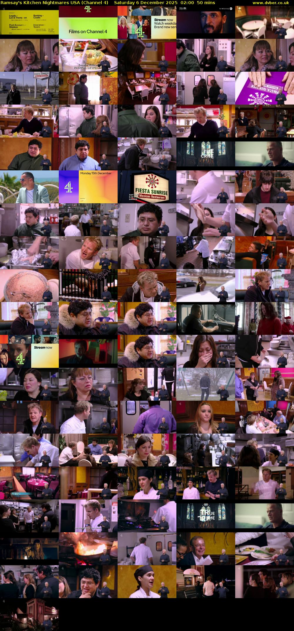 Ramsay's Kitchen Nightmares USA (Channel 4) Saturday 6 December 2025 02:00 - 02:50