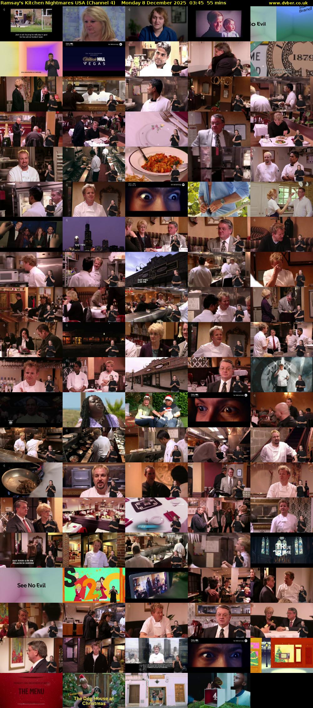 Ramsay's Kitchen Nightmares USA (Channel 4) Monday 8 December 2025 03:45 - 04:40
