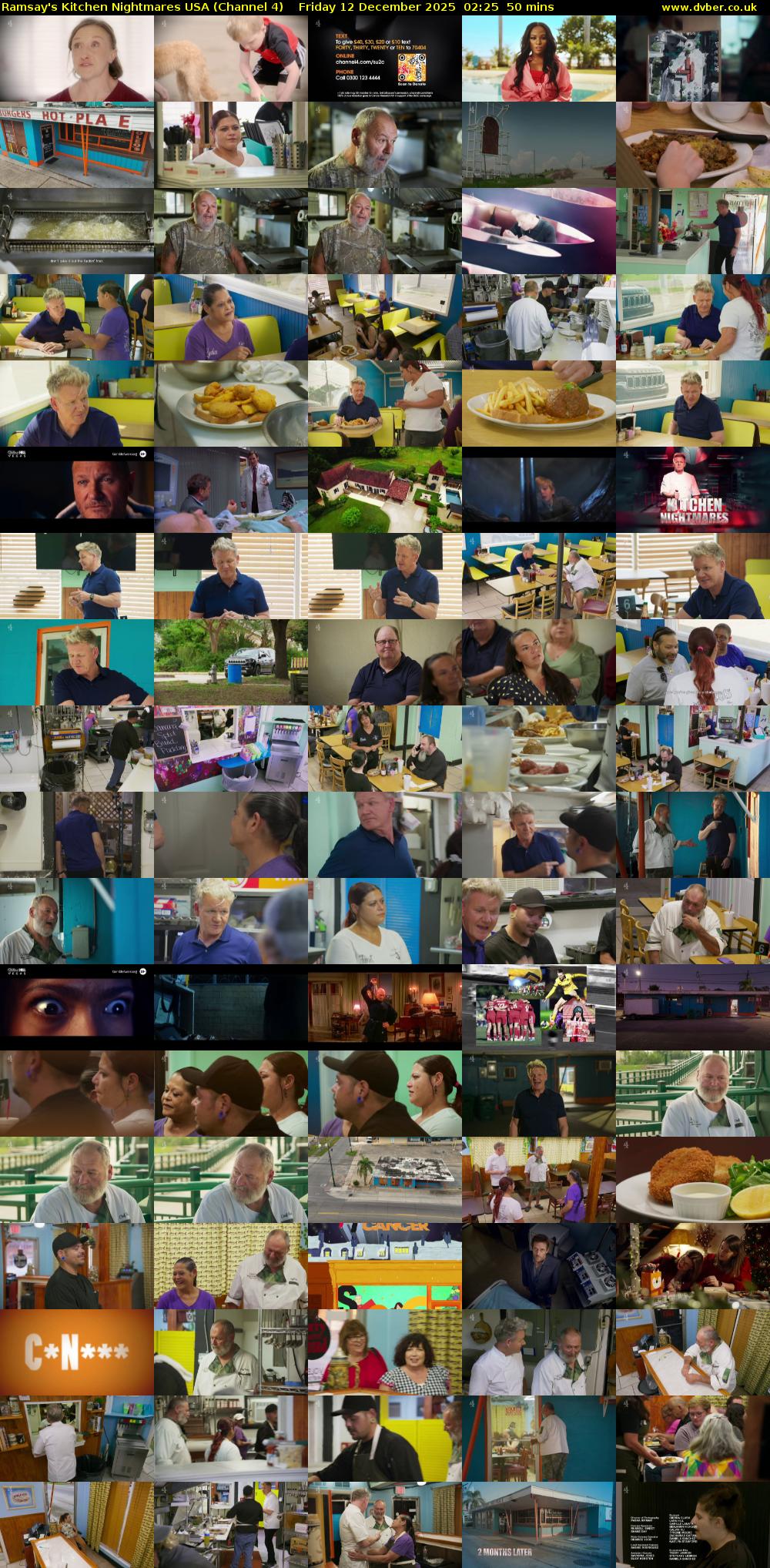 Ramsay's Kitchen Nightmares USA (Channel 4) Friday 12 December 2025 02:25 - 03:15