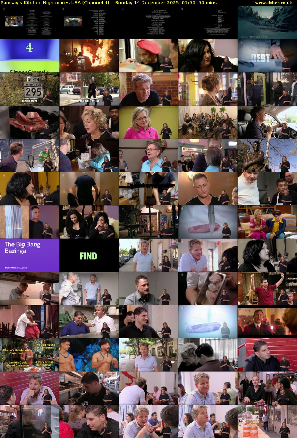Ramsay's Kitchen Nightmares USA (Channel 4) Sunday 14 December 2025 01:50 - 02:40
