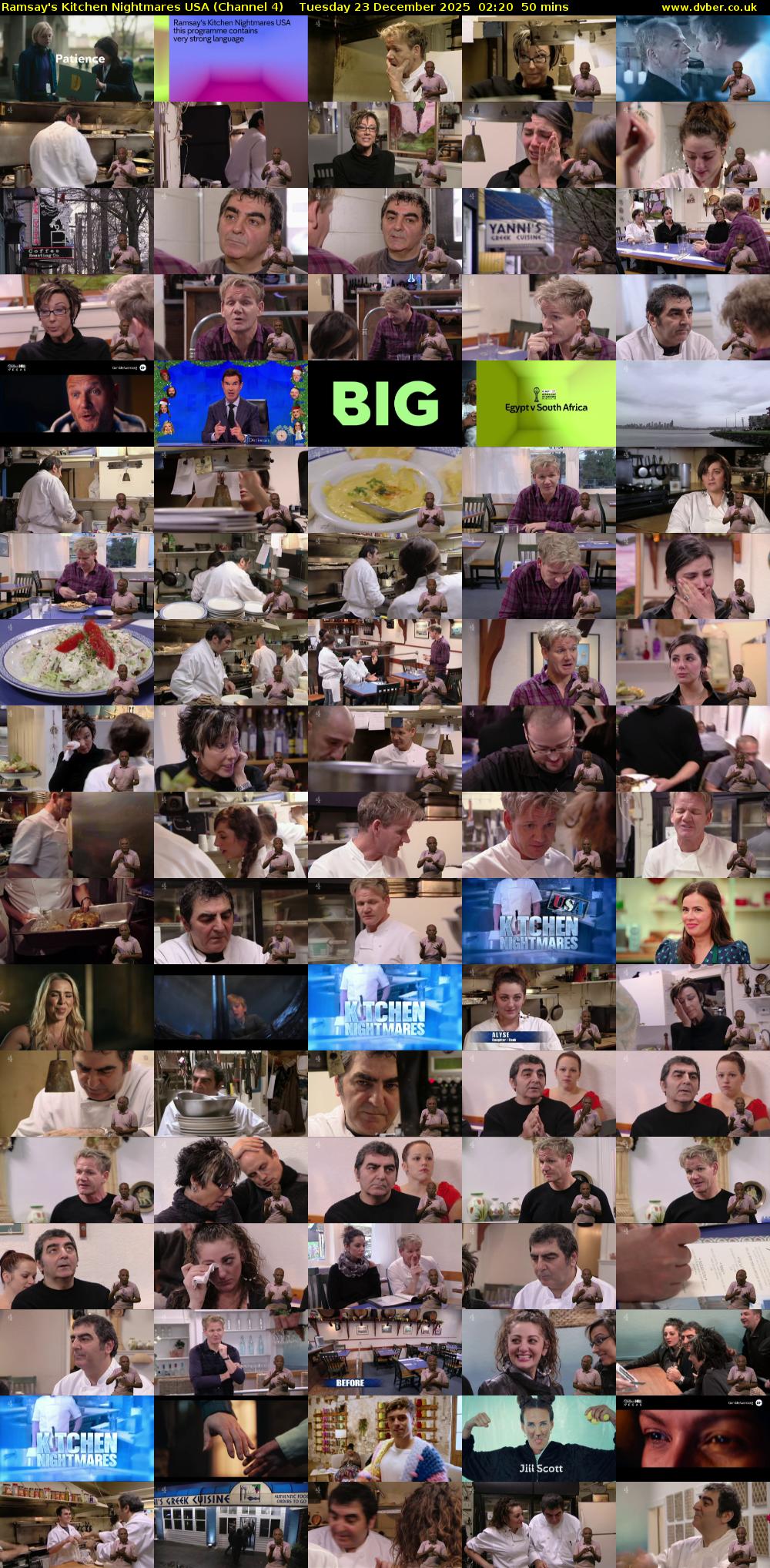 Ramsay's Kitchen Nightmares USA (Channel 4) Tuesday 23 December 2025 02:20 - 03:10