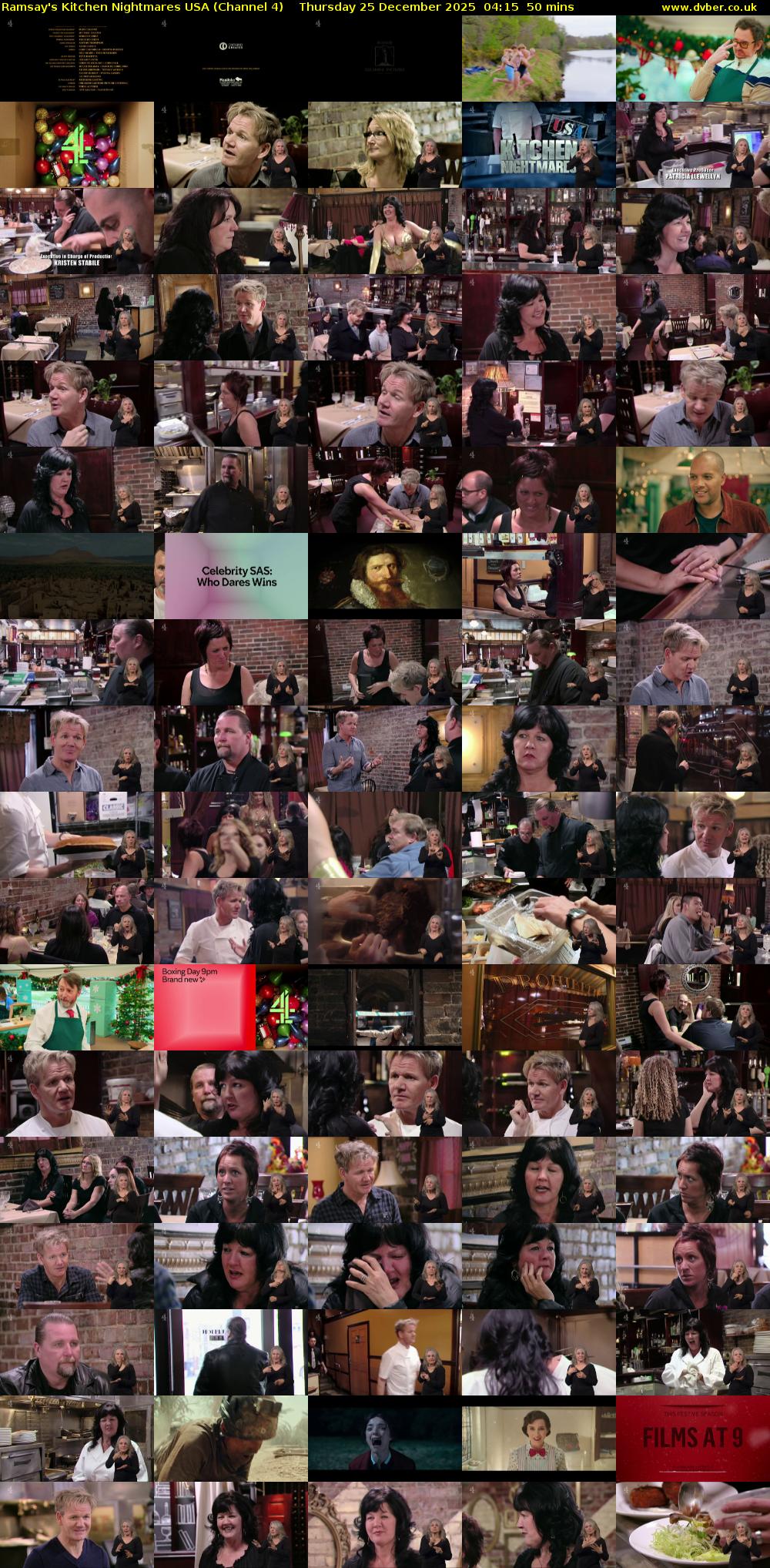 Ramsay's Kitchen Nightmares USA (Channel 4) Thursday 25 December 2025 04:15 - 05:05