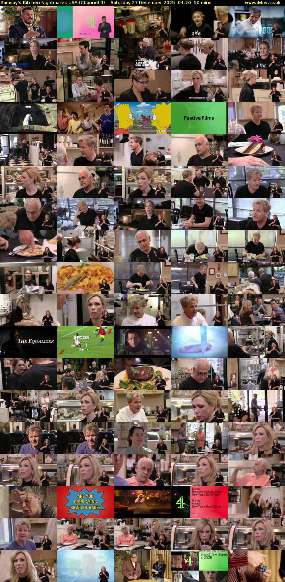 Ramsay's Kitchen Nightmares USA (Channel 4) Saturday 27 December 2025 04:20 - 05:10