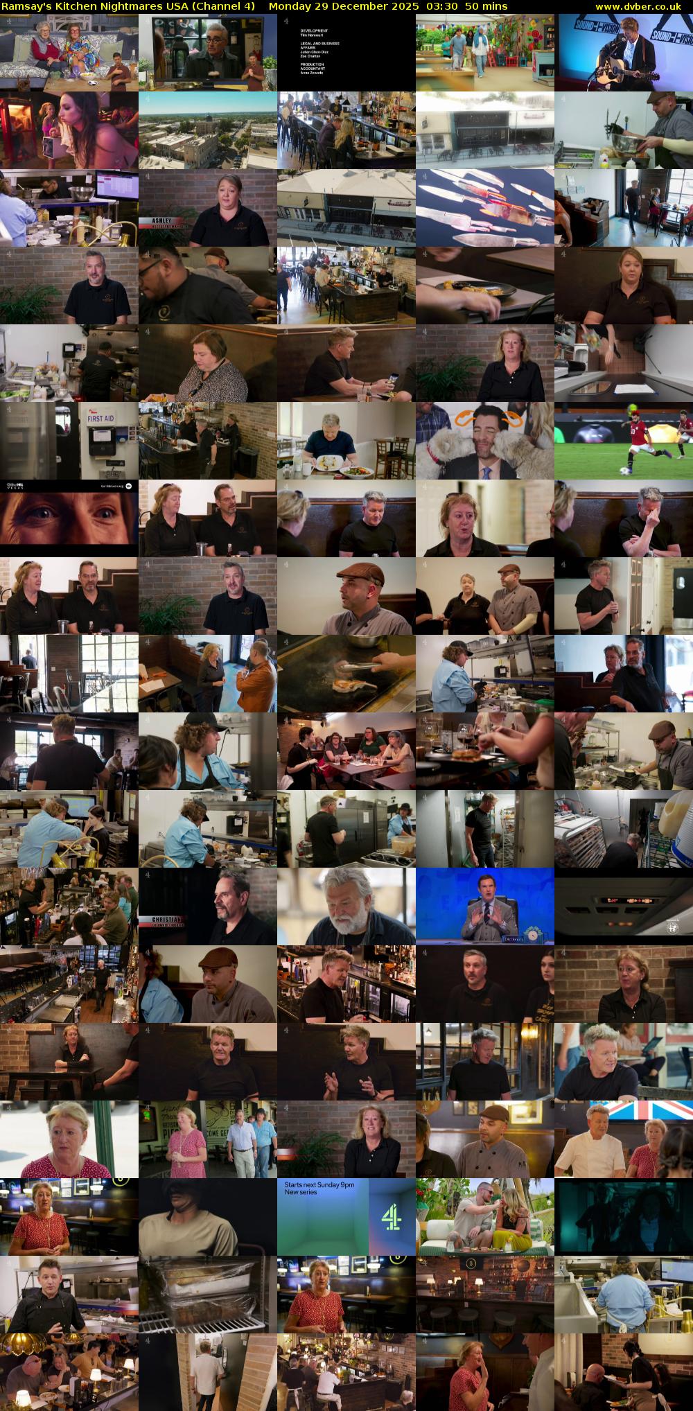 Ramsay's Kitchen Nightmares USA (Channel 4) Monday 29 December 2025 03:30 - 04:20