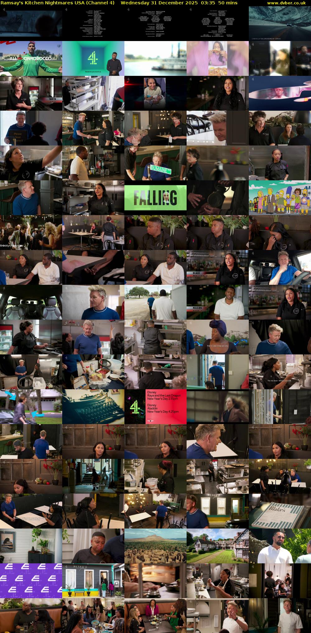 Ramsay's Kitchen Nightmares USA (Channel 4) Wednesday 31 December 2025 03:35 - 04:25