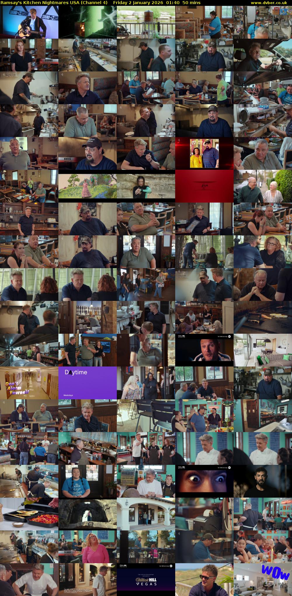 Ramsay's Kitchen Nightmares USA (Channel 4) Friday 2 January 2026 01:40 - 02:30