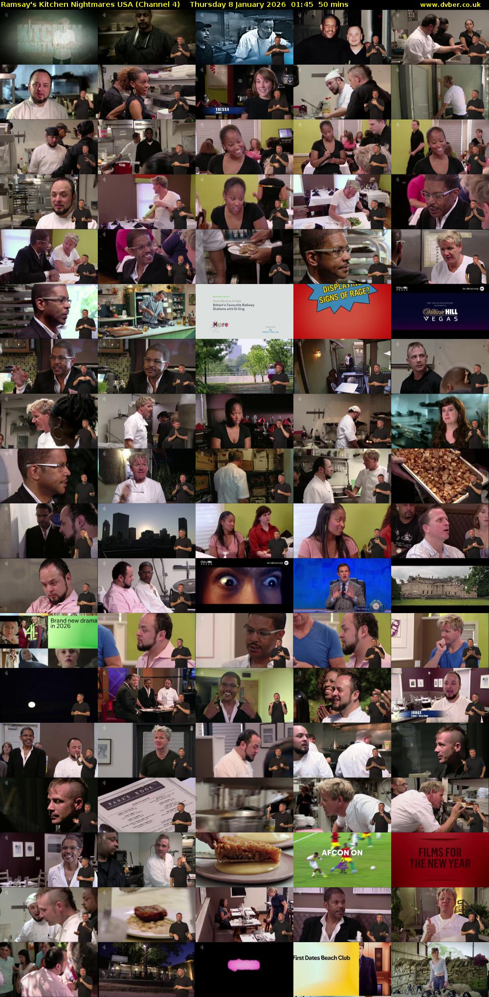 Ramsay's Kitchen Nightmares USA (Channel 4) Thursday 8 January 2026 01:45 - 02:35