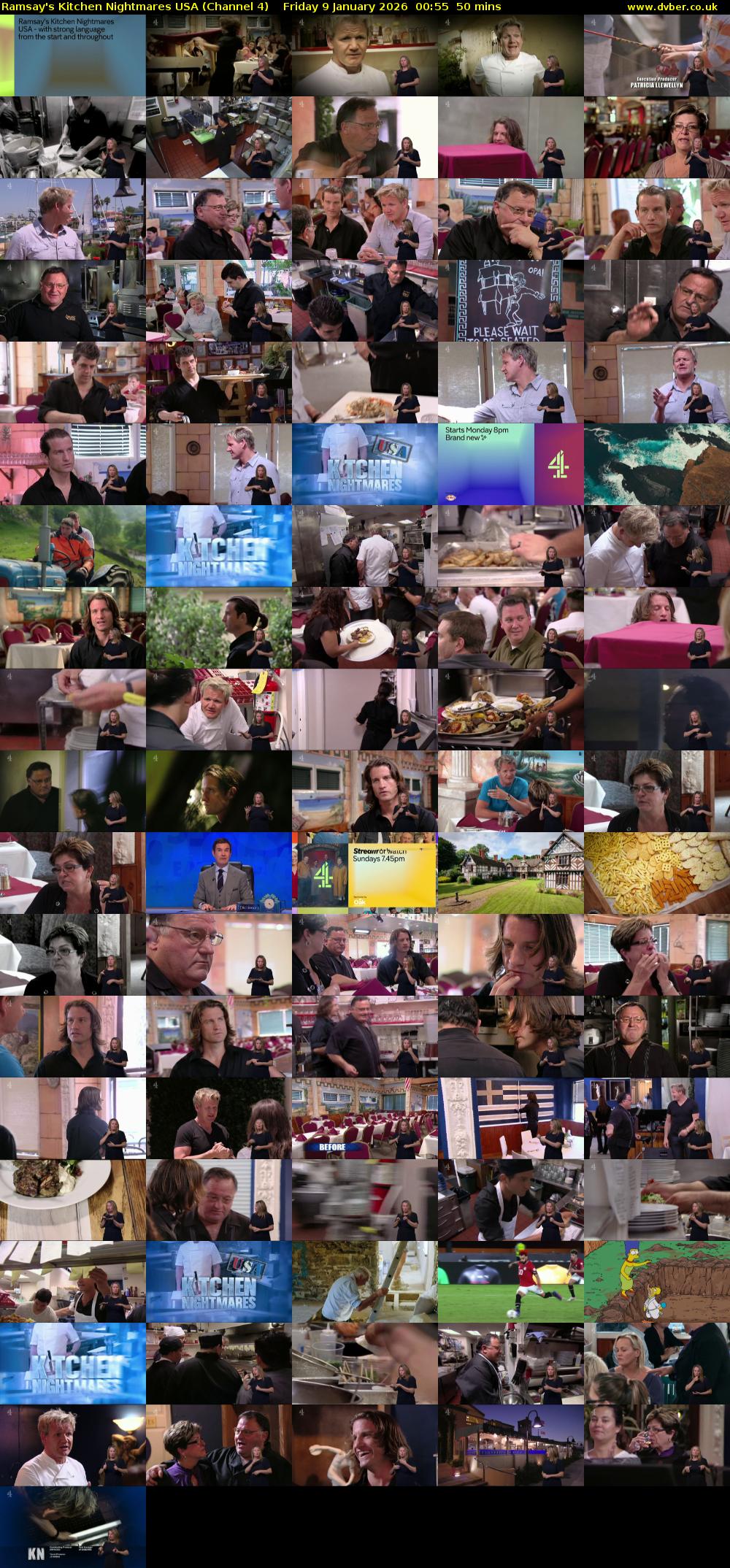 Ramsay's Kitchen Nightmares USA (Channel 4) Friday 9 January 2026 00:55 - 01:45