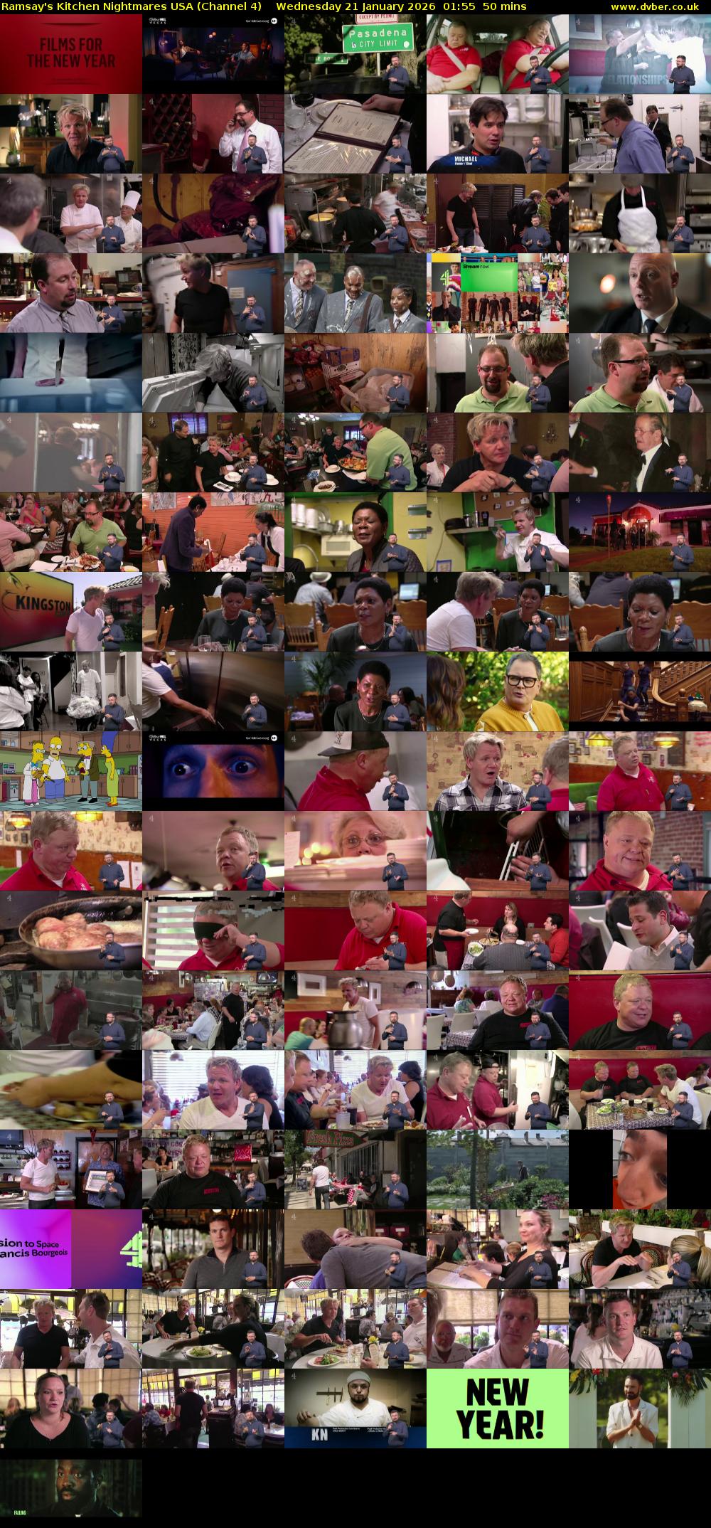Ramsay's Kitchen Nightmares USA (Channel 4) Wednesday 21 January 2026 01:55 - 02:45