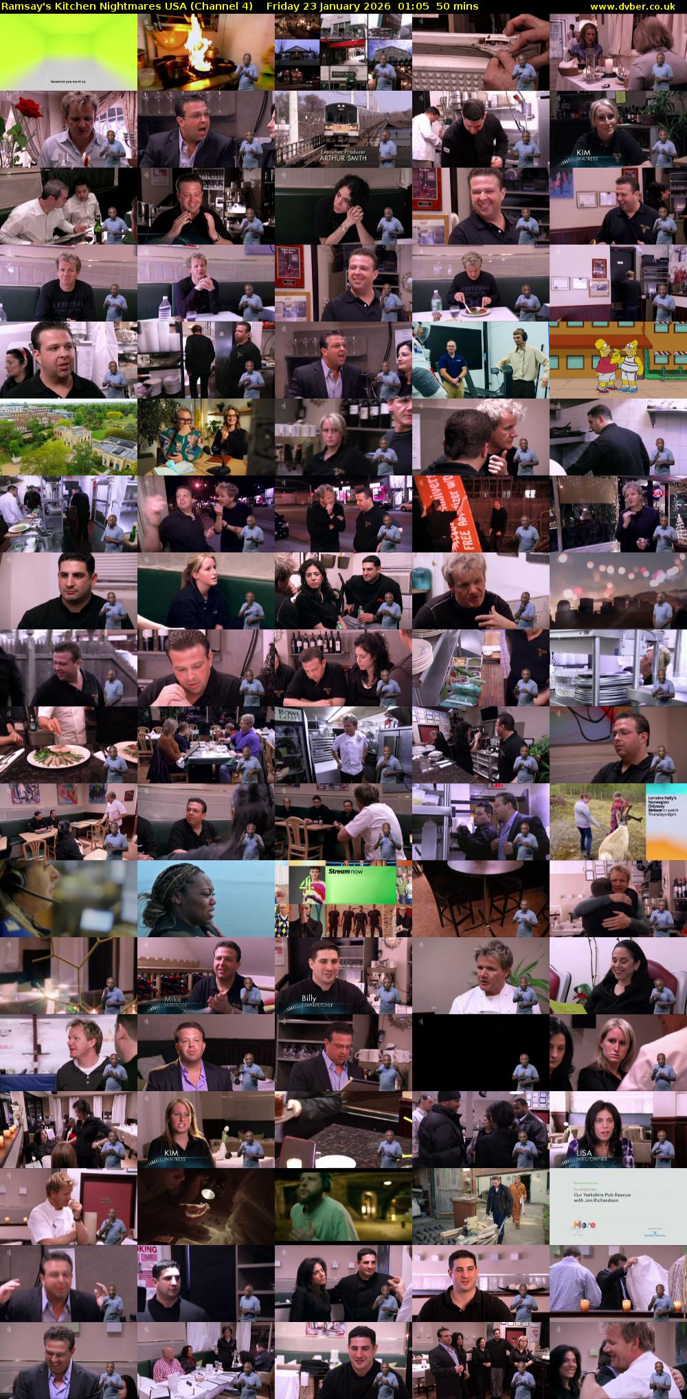 Ramsay's Kitchen Nightmares USA (Channel 4) Friday 23 January 2026 01:05 - 01:55