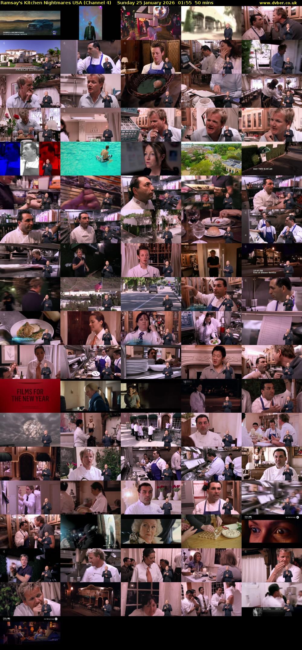 Ramsay's Kitchen Nightmares USA (Channel 4) Sunday 25 January 2026 01:55 - 02:45