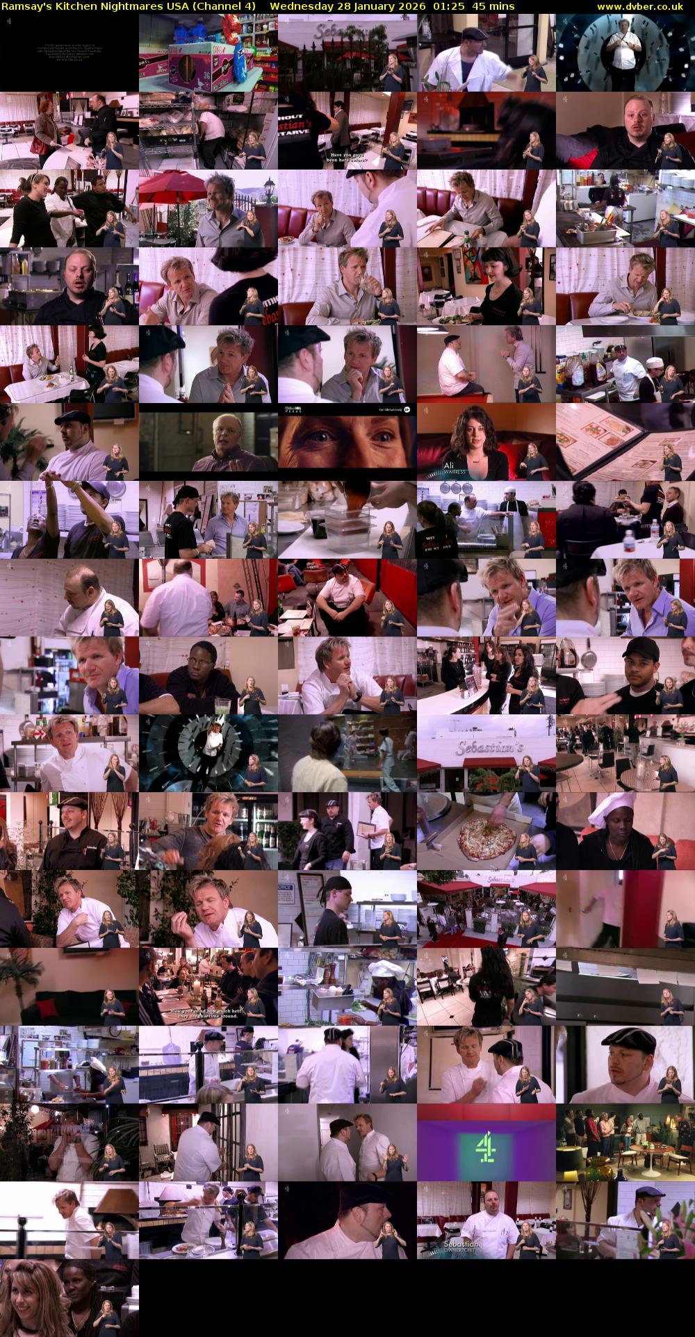 Ramsay's Kitchen Nightmares USA (Channel 4) Wednesday 28 January 2026 01:25 - 02:10