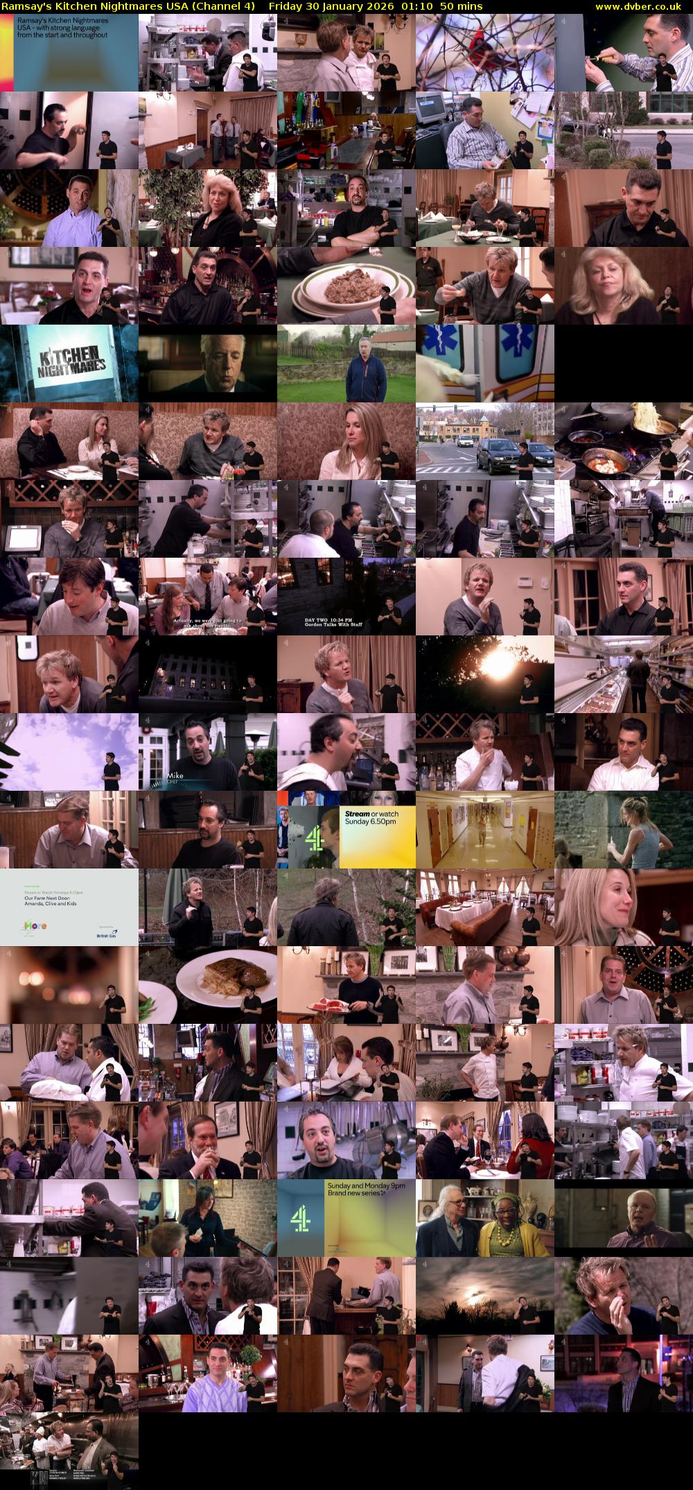 Ramsay's Kitchen Nightmares USA (Channel 4) Friday 30 January 2026 01:10 - 02:00