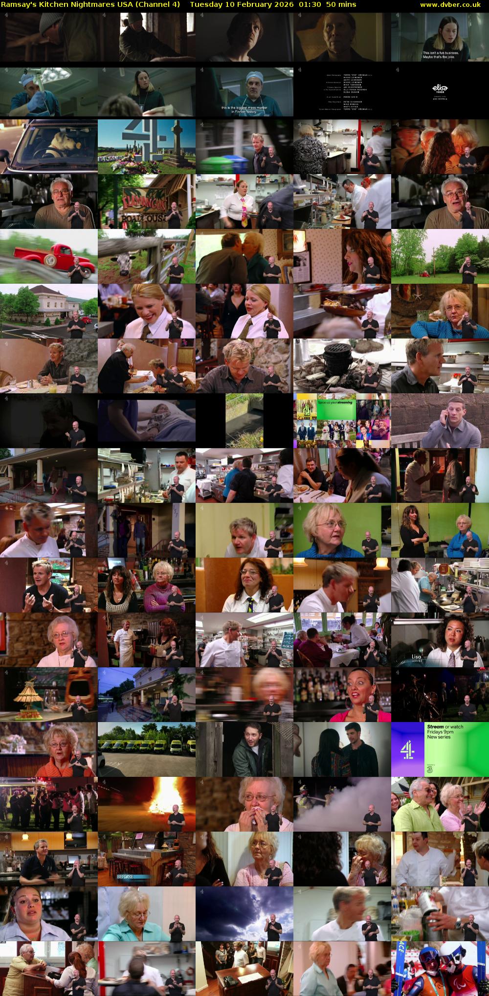 Ramsay's Kitchen Nightmares USA (Channel 4) Tuesday 10 February 2026 01:30 - 02:20
