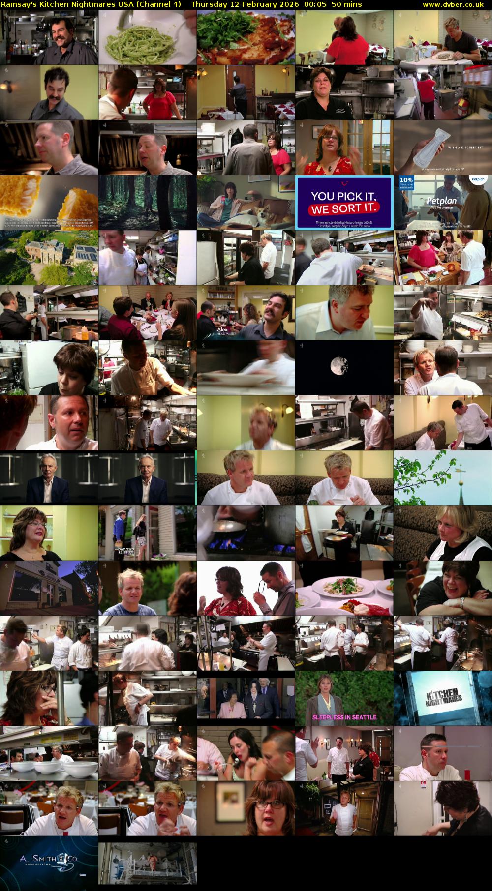 Ramsay's Kitchen Nightmares USA (Channel 4) Thursday 12 February 2026 00:05 - 00:55