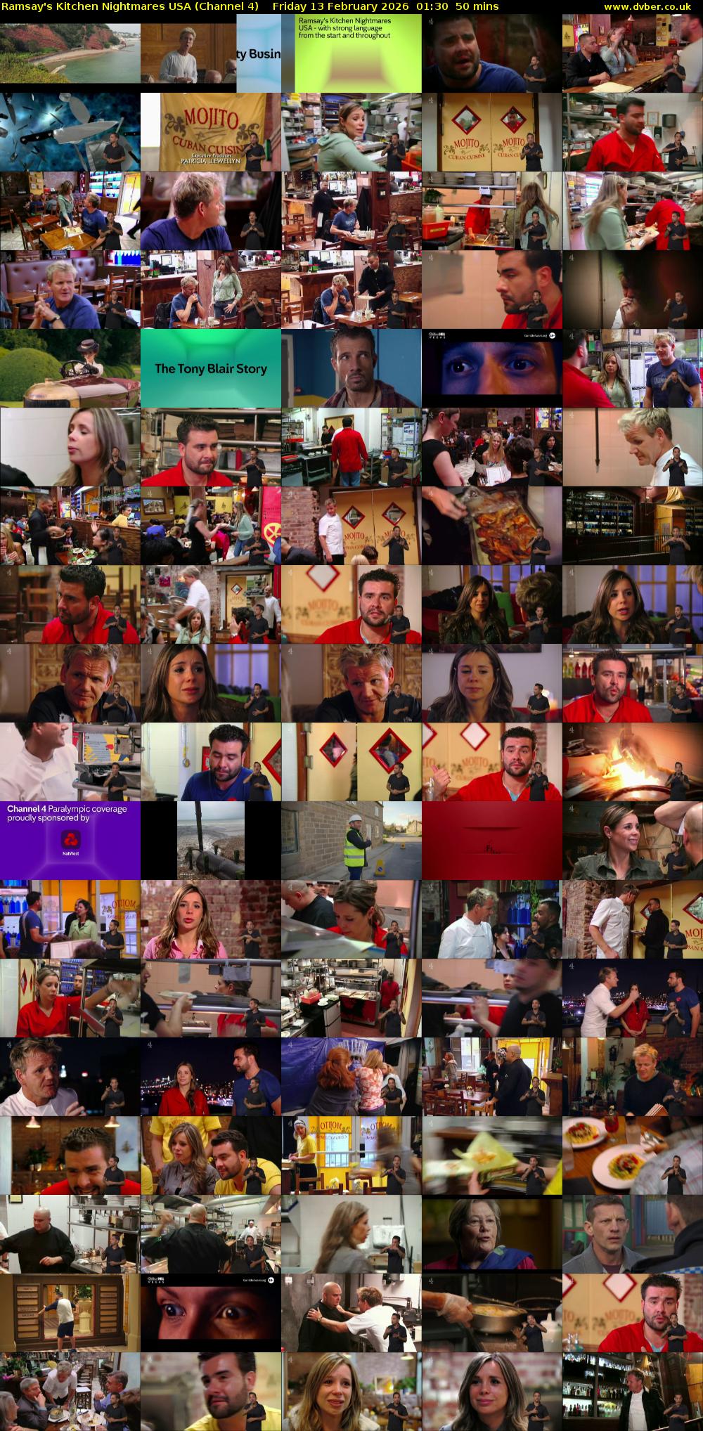 Ramsay's Kitchen Nightmares USA (Channel 4) Friday 13 February 2026 01:30 - 02:20