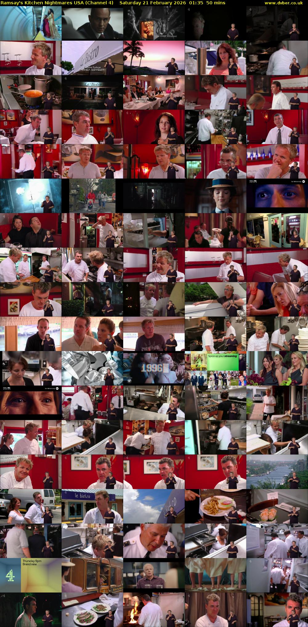 Ramsay's Kitchen Nightmares USA (Channel 4) Saturday 21 February 2026 01:35 - 02:25