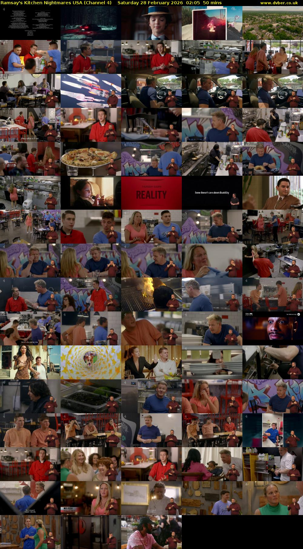 Ramsay's Kitchen Nightmares USA (Channel 4) Saturday 28 February 2026 02:05 - 02:55