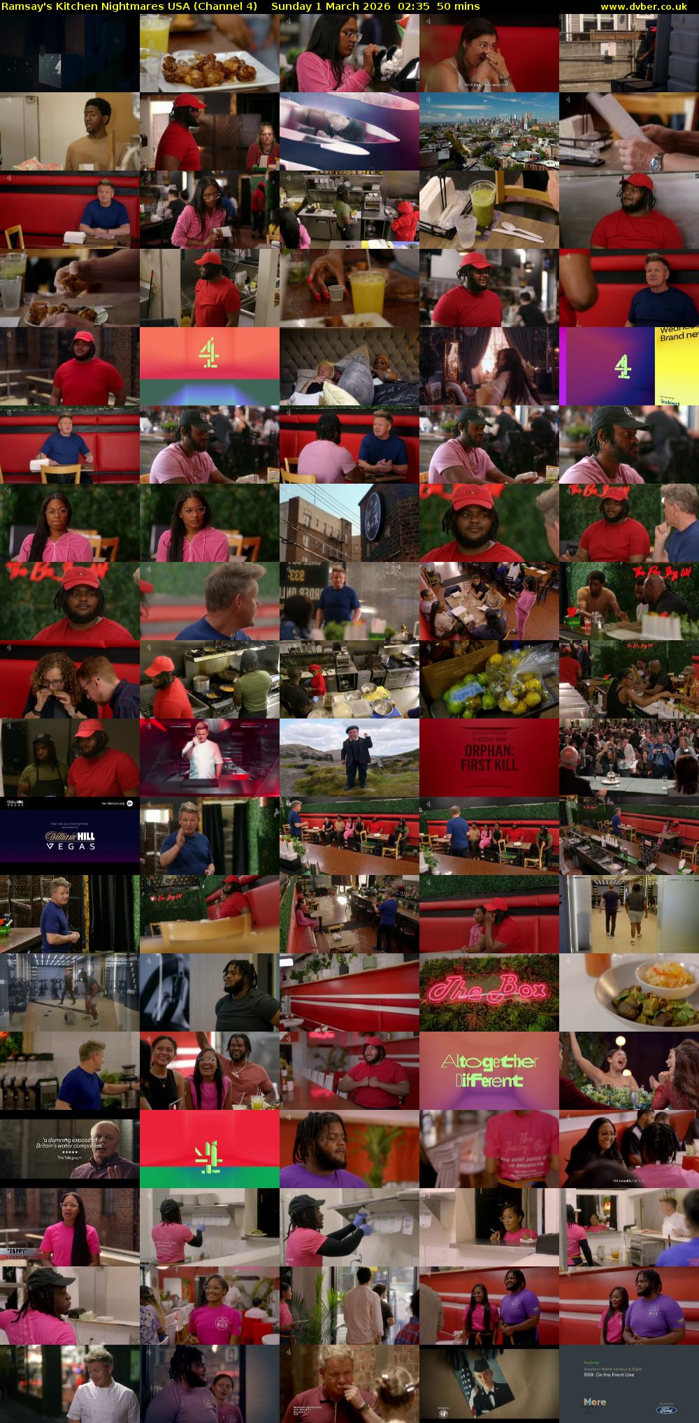 Ramsay's Kitchen Nightmares USA (Channel 4) Sunday 1 March 2026 02:35 - 03:25