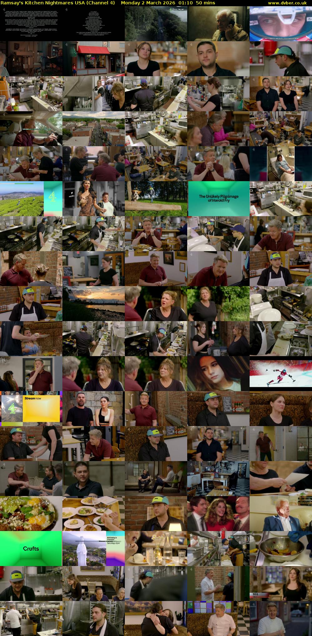 Ramsay's Kitchen Nightmares USA (Channel 4) Monday 2 March 2026 01:10 - 02:00