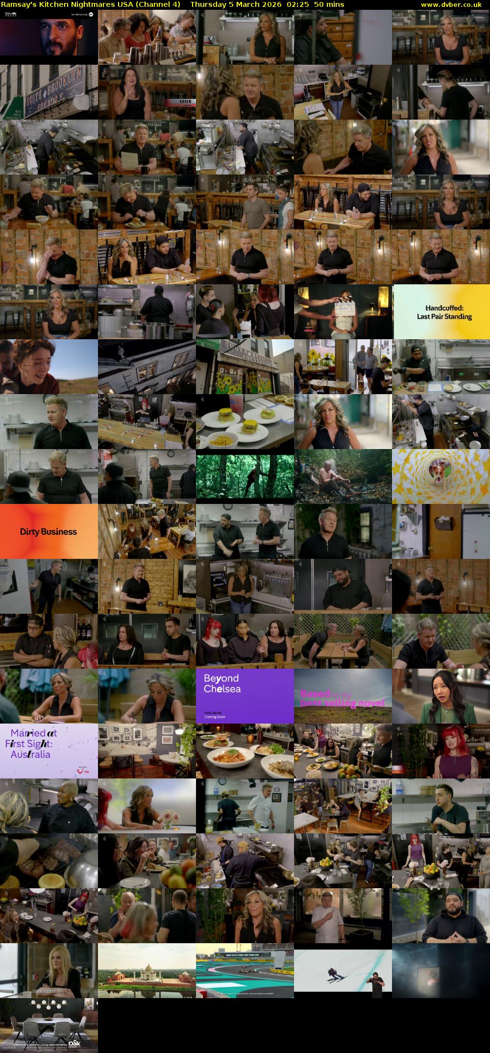 Ramsay's Kitchen Nightmares USA (Channel 4) Thursday 5 March 2026 02:25 - 03:15