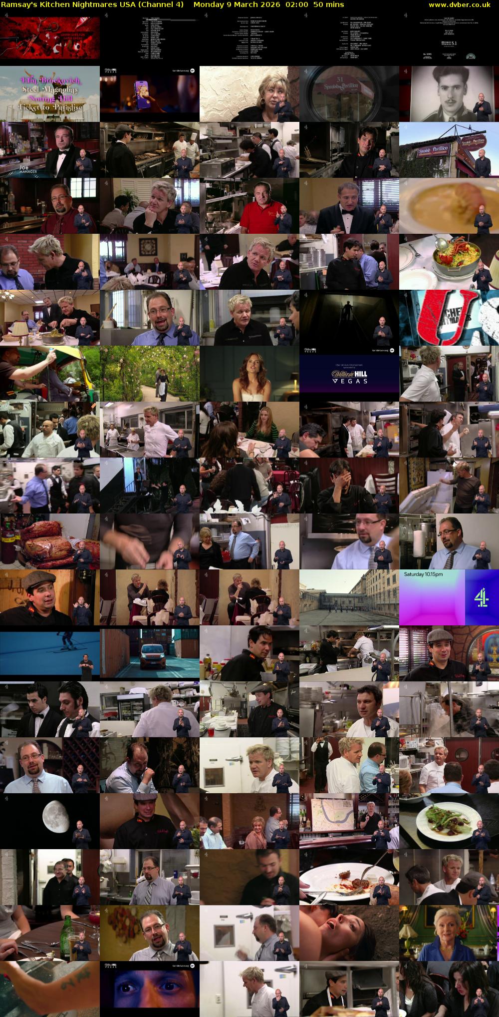 Ramsay's Kitchen Nightmares USA (Channel 4) Monday 9 March 2026 02:00 - 02:50