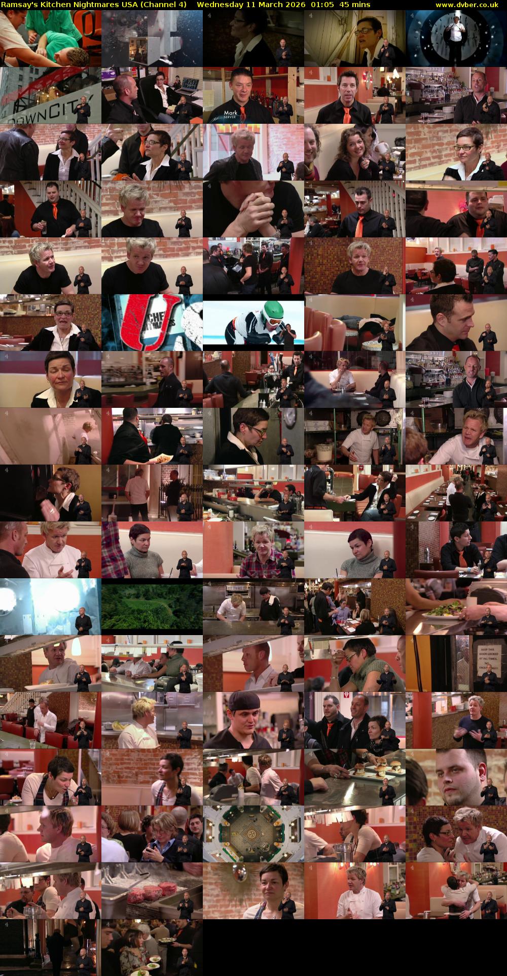 Ramsay's Kitchen Nightmares USA (Channel 4) Wednesday 11 March 2026 01:05 - 01:50