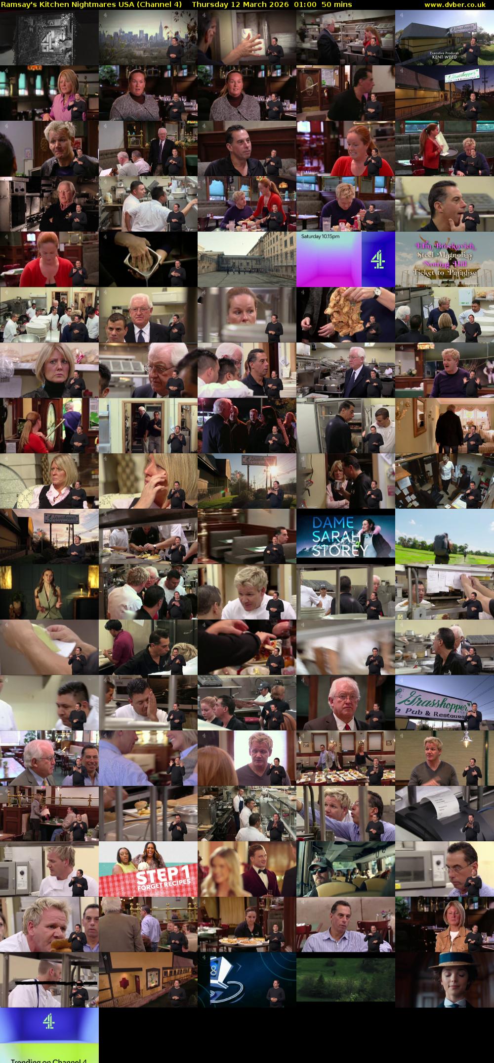 Ramsay's Kitchen Nightmares USA (Channel 4) Thursday 12 March 2026 01:00 - 01:50