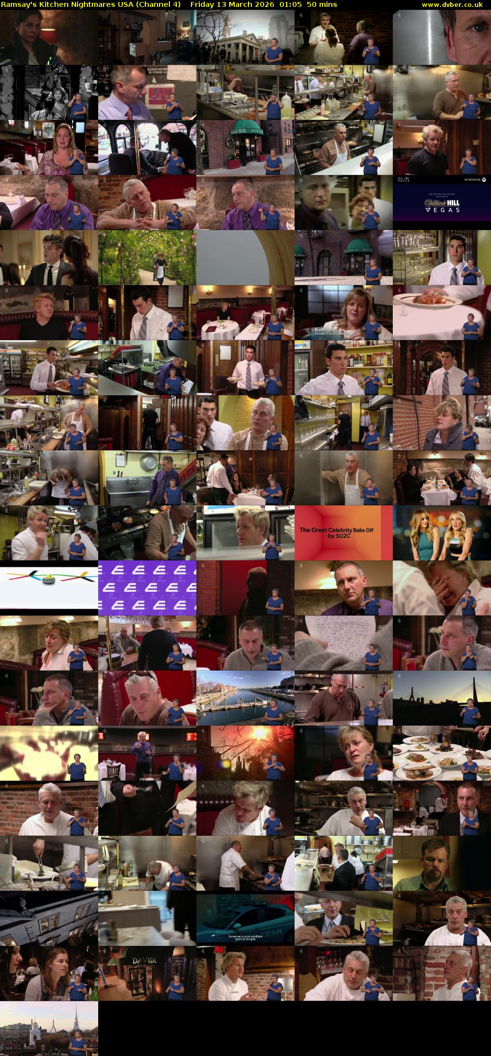 Ramsay's Kitchen Nightmares USA (Channel 4) Friday 13 March 2026 01:05 - 01:55