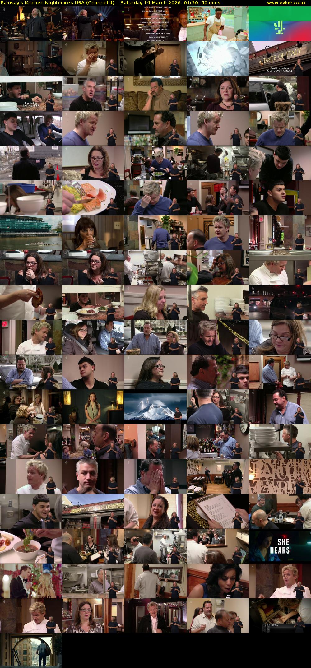 Ramsay's Kitchen Nightmares USA (Channel 4) Saturday 14 March 2026 01:20 - 02:10