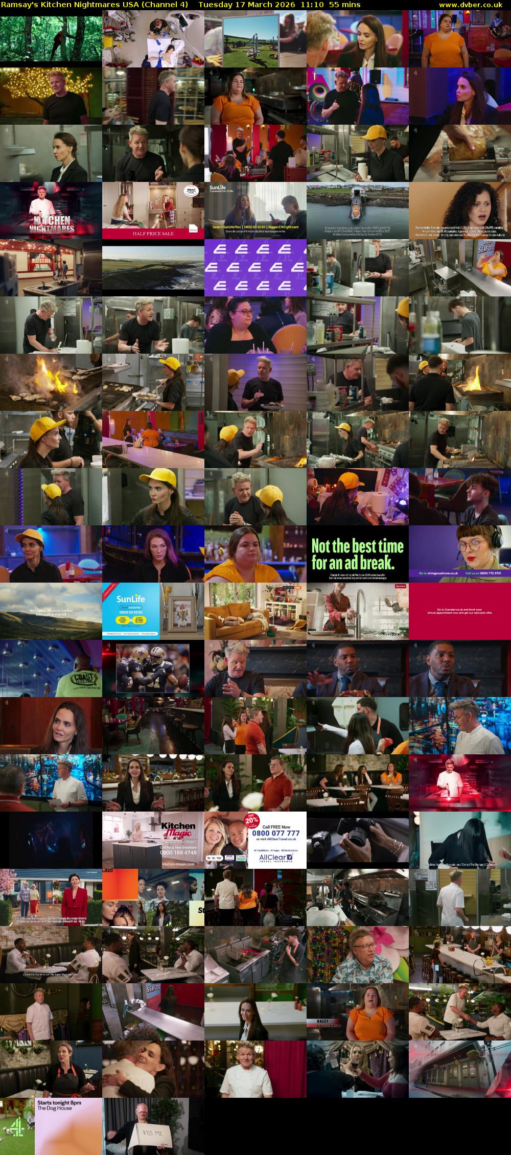 Ramsay's Kitchen Nightmares USA (Channel 4) Tuesday 17 March 2026 11:10 - 12:05